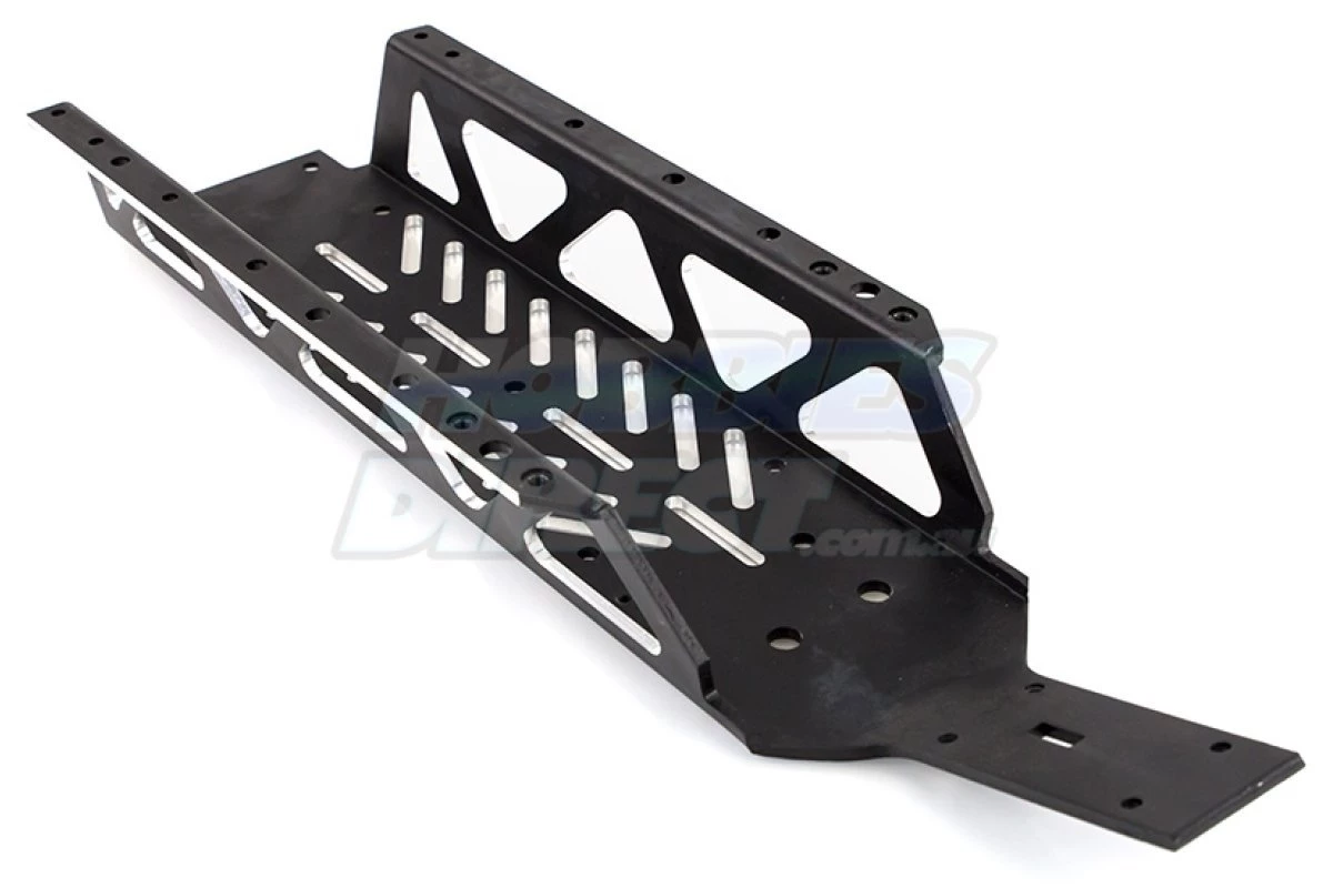 650012 | Rovan Gunmetal Aluminium CNC Lightened Main Chassis 4 650012 | Rovan Gunmetal Aluminium CNC Lightened Main Chassis - Image 2