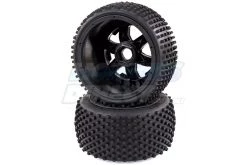 850232 | Rovan 4.7/5.5" Baja 5B Rear Dirt Buster Tyres On Black Rims - Beadlocked Wheels 2Pcs -Deals Rovan Store ROV 850232 02 1200x800 1
