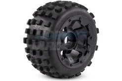 850382 | Rovan 4.7/5.5" Baja 5B Rear MX Tyres On Black Rims - Beadlocked Wheels 2Pcs -Deals Rovan Store ROV 850382 02 1200x800 1