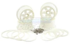 85076 | Rovan 4.7/5.5" Baja 5B White Nylon Desperado 5B Rim Set