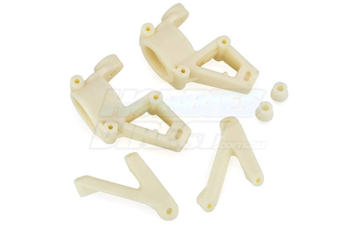 85086 | Rovan White Nylon Front Steering Hub Set 3 85086 | Rovan White Nylon Front Steering Hub Set