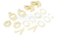 85088 | Rovan White Nylon Front & Rear Hub Set