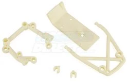 85131 | Rovan White Nylon Front & Rear Bumper Set