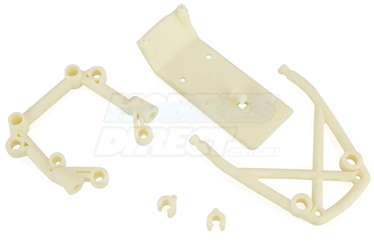 85131 | Rovan White Nylon Front & Rear Bumper Set 3 85131 | Rovan White Nylon Front & Rear Bumper Set