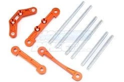 85223A | Rovan Orange Aluminium Suspension Pins & Brace Set