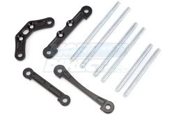 85223B | Rovan Black Aluminium Suspension Pins & Brace Set