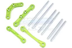 85223C | Rovan Green Aluminium Suspension Pins & Brace Set