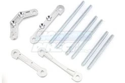 85223 | Rovan Silver Aluminium Suspension Pins & Brace Set