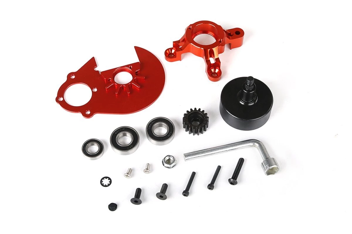 852281A | Rovan Baja Orange Aluminium Upgrade Clutch Mount Set 3 852281A | Rovan Baja Orange Aluminium Upgrade Clutch Mount Set