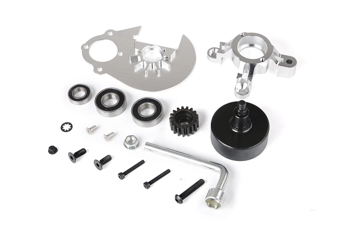 852281 | Rovan Baja Silver Aluminium Upgrade Clutch Mount Set 3 852281 | Rovan Baja Silver Aluminium Upgrade Clutch Mount Set
