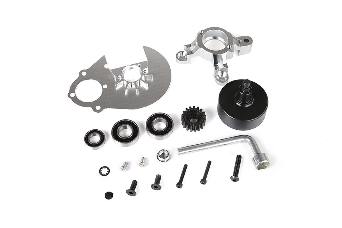 852281 | Rovan Baja Silver Aluminium Upgrade Clutch Mount Set 4 852281 | Rovan Baja Silver Aluminium Upgrade Clutch Mount Set - Image 2