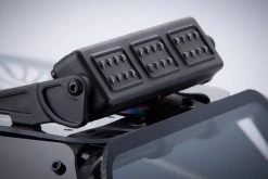 8523112 | Rovan Black Steel GT Sand Rail Baja Roll Cage W/ Painted Blue Panels, LED Light Bar & Spare Tyre Mount -Deals Rovan Store ROV 8523112 04 1200x800 1