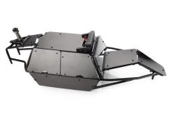 8523113 | Rovan Black Steel GT Sand Rail Baja Roll Cage W/ Painted Black Panels, LED Light Bar & Spare Tyre Mount -Deals Rovan Store ROV 8523113 04 1 1200x800 1