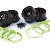 85315A | Rovan 4.7/5.5" Baja 5B Black Mesh Rim Set W/ Green Beadlocks -Deals Rovan Store ROV 85315A 00 1200x800 1