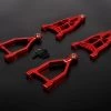 85339A | Rovan Red Aluminium Extended (+25mm) Front Suspension Arm Set