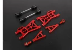 85440A | Rovan Red Aluminum (+25mm) Rear Suspension Arm And Drive Shaft Upgrade Kit