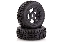 85471 | Rovan 4.7/5.5" Baja 5T/5SC Front All Terrain Tyres On Black Rims - Beadlocked Wheels 2Pcs -Deals Rovan Store ROV 85471 02 1200x800 1