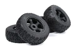 854841 | Rovan 4.7/5.5" Baja 5T/5SC Tarmac Busters III Tyres On Black Rims - Beadlocked Wheel Set -Deals Rovan Store ROV 854841 02 1200x800 1
