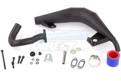 870381 | Rovan 5IVE-T Black Tuned Exhaust Pipe Set