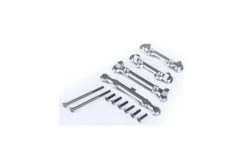 870513 | Rovan 5IVE-T SIlver Aluminium Front & Rear Suspension Arm Pin Mount Set W/ Hardware