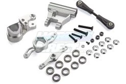 87065 | Rovan 5IVE-T Silver Aluminium Double Sided Steering/Servo Saver Set W/ Bearings