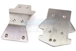 87067 | Rovan 5IVE-T Stainless Steel Front & Rear Chassis Skid Plates W/ Mounting Hardware
