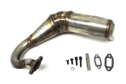 870701V3 | Rovan 5IVE-T Stainless Steel V3 Tuned Exhaust Pipe Set