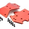 87076A | Rovan 5IVE-T Red Aluminium Front & Rear Chassis Skid Plates W/ Mounting Hardware