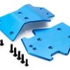 87076B | Rovan 5IVE-T Blue Aluminium Front & Rear Chassis Skid Plates W/ Mounting Hardware -Deals Rovan Store ROV 87076B 00 1200x800 1