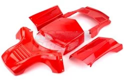 87100A | Rovan 5IVE-T Red Complete Injection Molded Panel Body Shell Set
