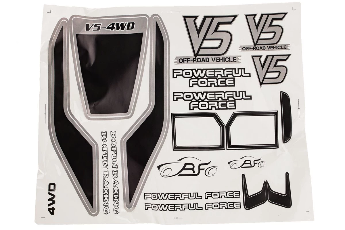 871161A | Rovan 5IVE-T To V5 Conversion Kit W/ Painted Red/Black Body Shell 4 871161A | Rovan 5IVE-T To V5 Conversion Kit W/ Painted Red/Black Body Shell - Image 2