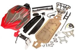 871162A | Rovan 5IVE-T To V5 Sports Conversion Kit W/ Painted Red/Black Body Shell