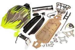 871162 | Rovan 5IVE-T To V5 Sports Conversion Kit W/ Painted Green/Black Body Shell