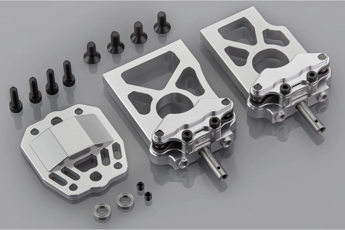 8714507 | Rovan Silver Aluminium 5IVE-T Differential Bracket Set 3 8714507 | Rovan Silver Aluminium 5IVE-T Differential Bracket Set