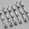 8714512 | Rovan Silver Aluminium 5IVE-T Tie Rod Set 6Pcs