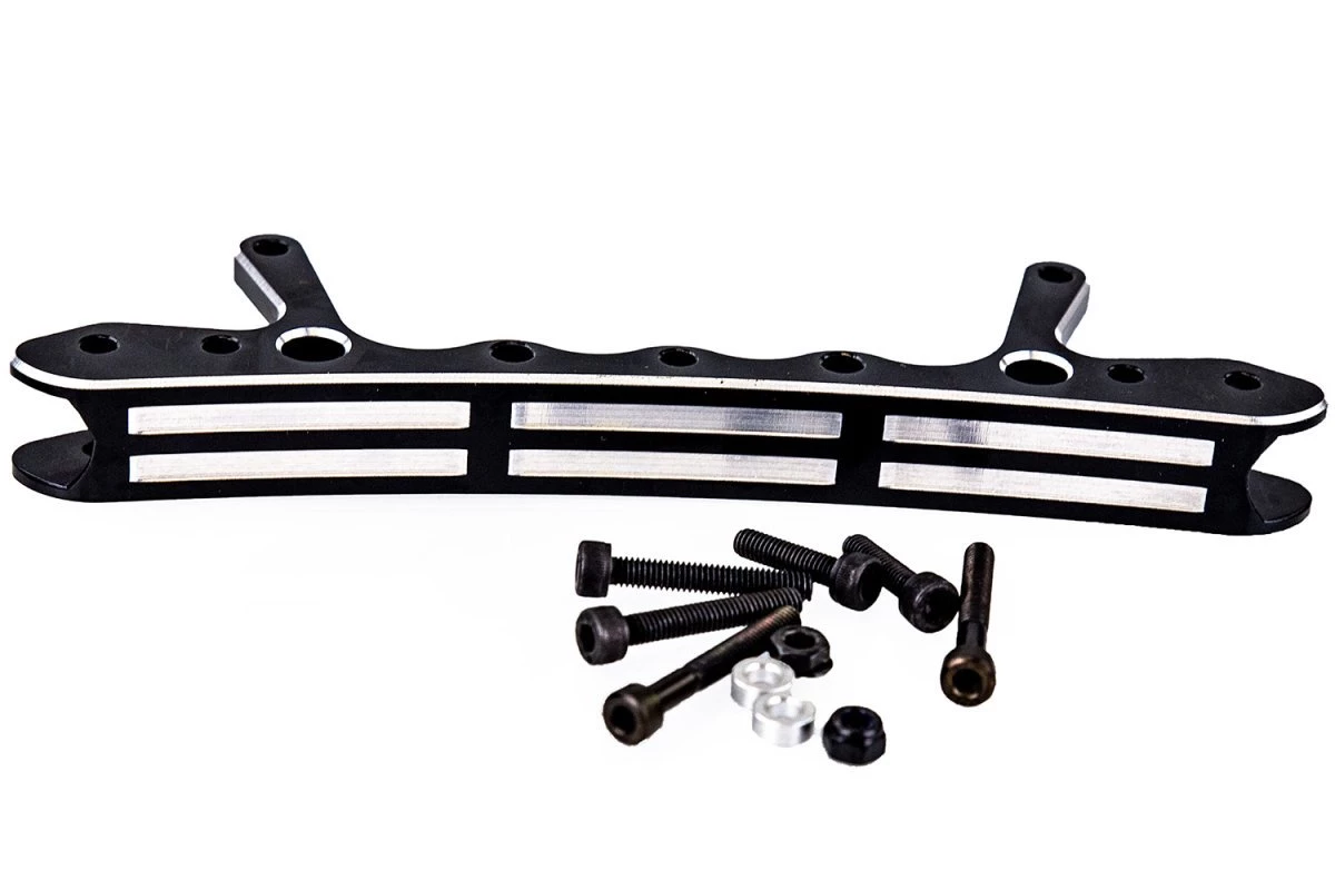 95104B | Rovan Black Aluminium Rear Shock Tower Brace Set 3 95104B | Rovan Black Aluminium Rear Shock Tower Brace Set