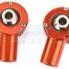 95107A | Rovan Orange Aluminium Front Upper Suspension Arm Ball Ends 2Pcs