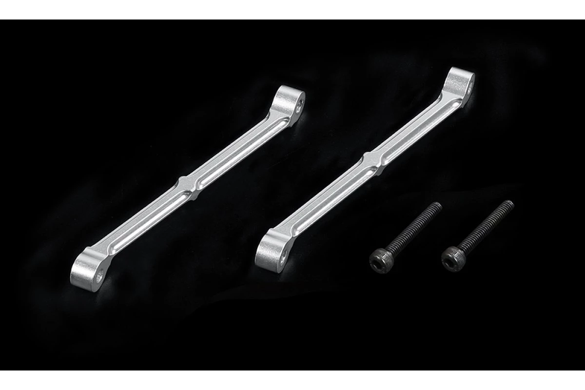 95121 | Rovan Silver Aluminium Rear Shock Tower Brace Set 3 95121 | Rovan Silver Aluminium Rear Shock Tower Brace Set