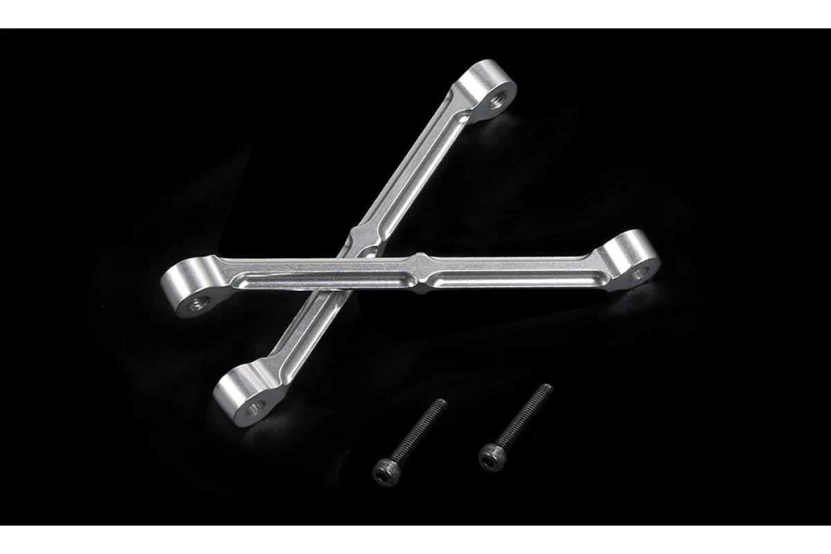 95121 | Rovan Silver Aluminium Rear Shock Tower Brace Set 5 95121 | Rovan Silver Aluminium Rear Shock Tower Brace Set - Image 3