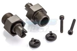 95143 | Rovan Gunmetal Aluminium Clipless Front Hex Adapter Set