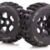95159A | Rovan 4.7/5.5" Baja 5T/5SC Rear MX Tyres On Black Rims - Beadlocked Wheels 2Pcs -Deals Rovan Store ROV 95159A 00 1200x800 1
