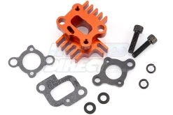 95216A | Rovan Orange Aluminium Intake Manifold W/ Heat Sink Set