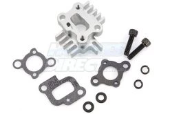 95216 | Rovan Silver Aluminium Intake Manifold W/ Heat Sink Set