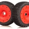 970472A | Rovan 4.7/5.5" V5 Rear Dirt Buster Tyres On Red Dish Rims - Beadlocked Wheels 2Pcs -Deals Rovan Store ROV 970472A 00 1200x800 1