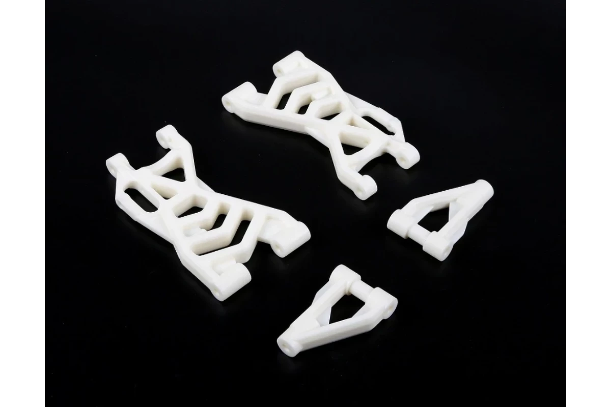 852491 | Rovan White Rear Suspension Arm Complete Set 3 852491 | Rovan White Rear Suspension Arm Complete Set