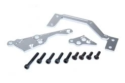 85175 | Rovan Silver Aluminium Engine Brace Mounts