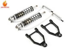 8533722 | Rovan Silver Aluminium 10mm Heavy Duty Front Shocks W/ Reservoir 2Pcs